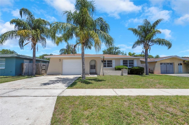 204 Cove Ct, Clearwater, FL 33756 - single story home with stucco siding, driveway, and a garage