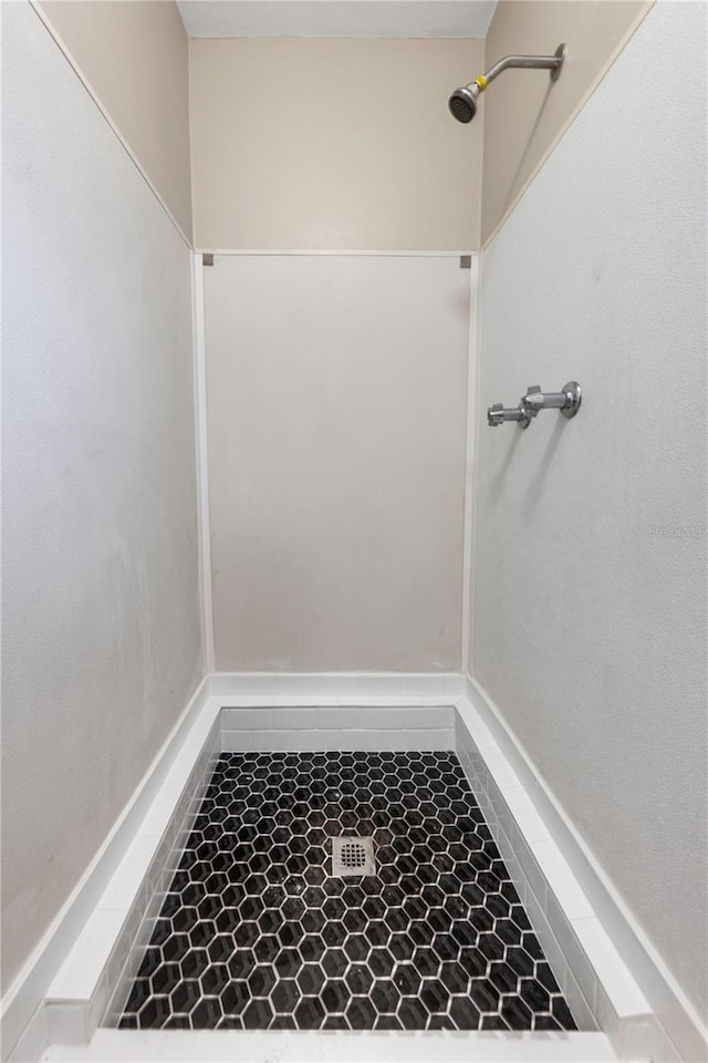 204 Cove Ct, Clearwater, FL 33756 - bathroom view of a shower and baseboards