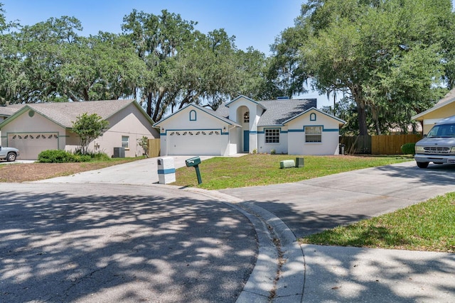 748 Sagewood Dr, Lakeland, FL 33813 - single story home featuring concrete driveway, an attached garage, and stucco siding