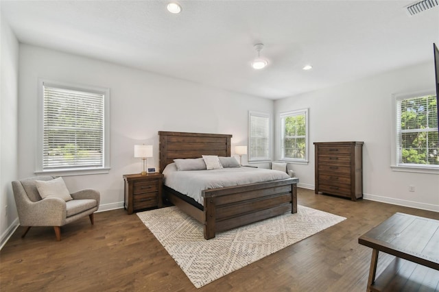 807 W Kentucky Ave, Tampa, FL 33603 - bedroom with baseboards, wood finished floors, and recessed lighting