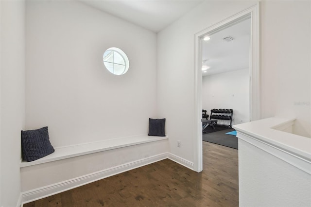 807 W Kentucky Ave, Tampa, FL 33603 - corridor with dark wood-type flooring and baseboards