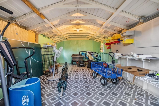 2308 Rio Cir, Spring Hill, FL 34608 - misc room with vaulted ceiling and tile patterned floors