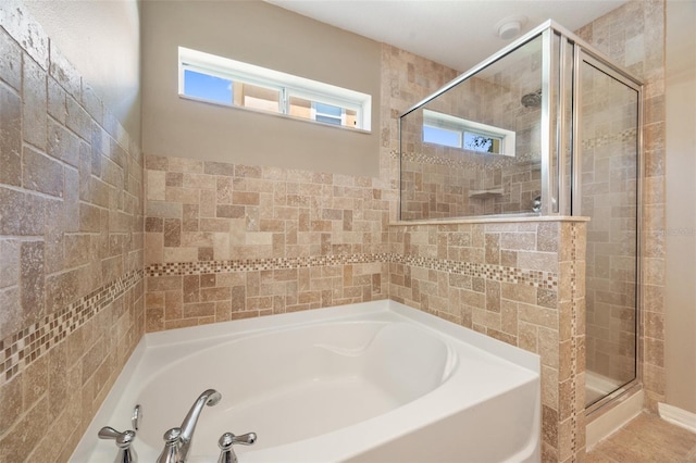 7103 Bridgeview Dr, Wesley Chapel, FL 33545 - full bath with a bath and a stall shower
