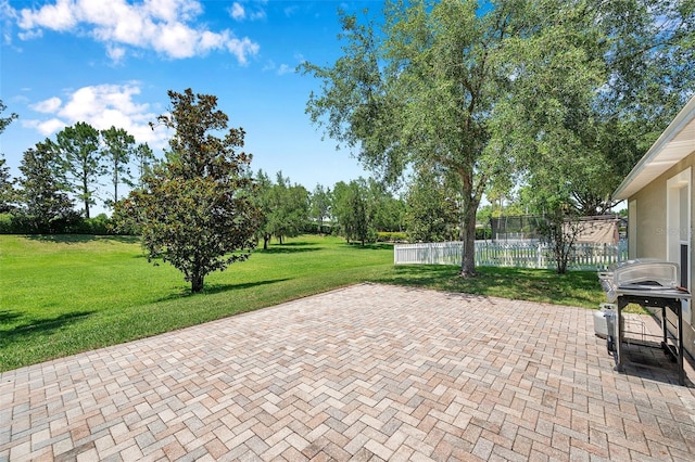 7103 Bridgeview Dr, Wesley Chapel, FL 33545 - view of patio with a grill