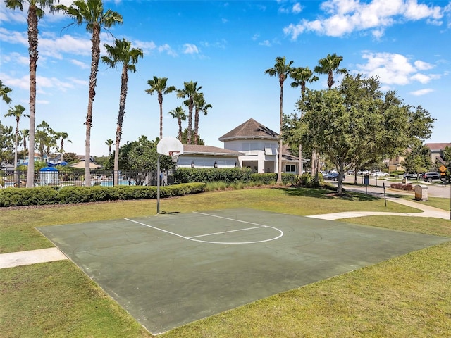 7103 Bridgeview Dr, Wesley Chapel, FL 33545 - view of basketball court with community basketball court