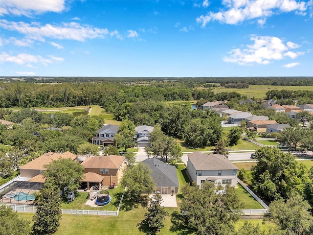 7103 Bridgeview Dr, Wesley Chapel, FL 33545 - aerial view of residential area featuring a heavily wooded area