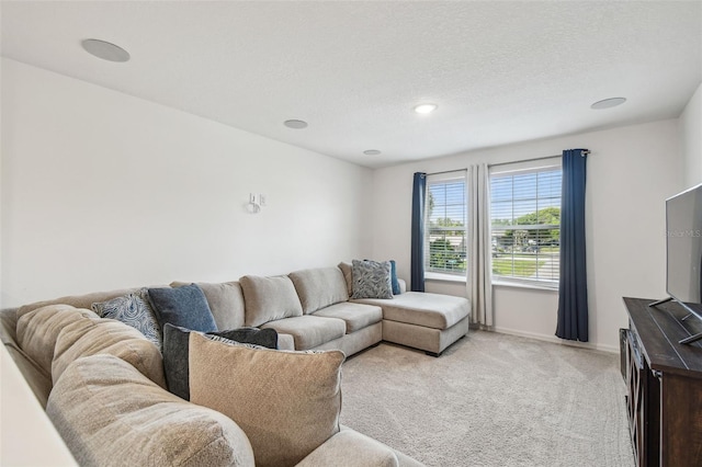 14282 Coronado Dr, Spring Hill, FL 34609 - living room with light colored carpet and baseboards