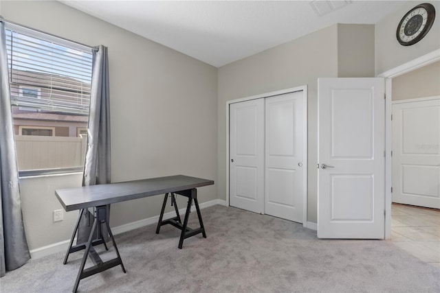 4690 Coachford Dr, Wesley Chapel, FL 33543 - office area with light carpet and baseboards