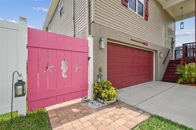 3227 Rose Arbor Dr, Hernando Beach, FL 34607 - garage featuring concrete driveway