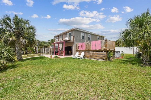 3227 Rose Arbor Dr, Hernando Beach, FL 34607 - back of property featuring a deck