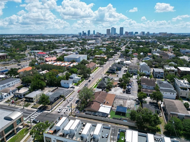 drone / aerial view of a skyline view