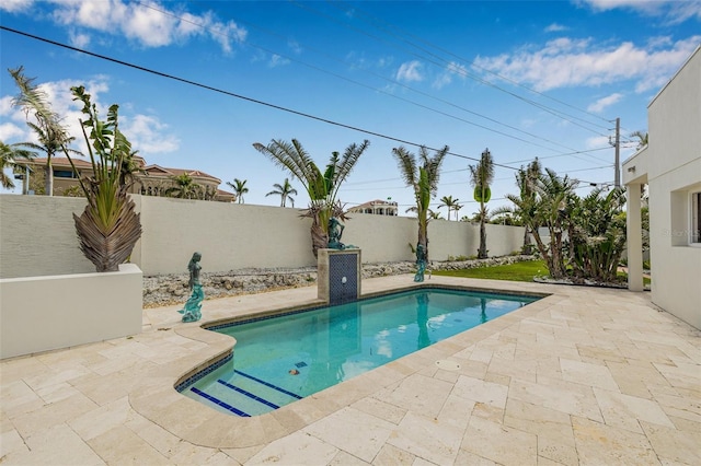 321 N Blvd Of The Presidents, Sarasota, FL 34236 - view of swimming pool with a patio area and a fenced backyard