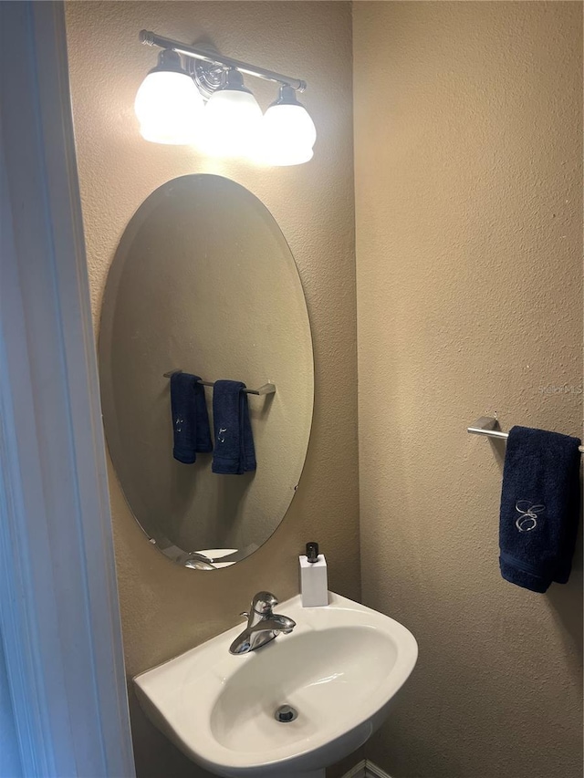 bathroom with a sink