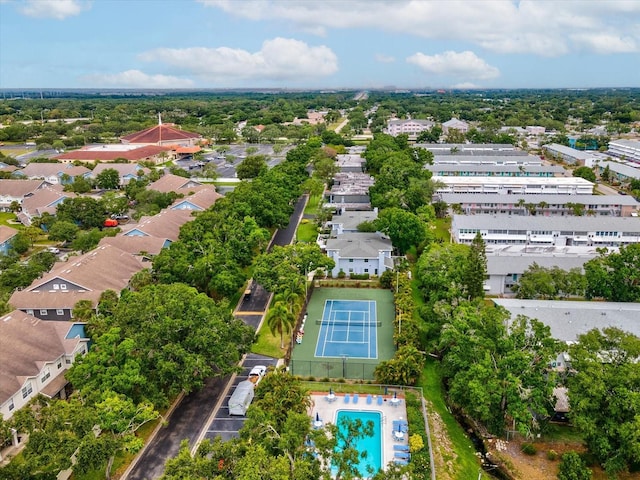 5729 Calais Blvd N Unit 6, Saint Petersburg, FL 33714 - aerial view of residential area featuring a pool area