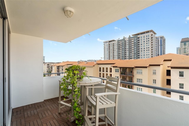 view of balcony