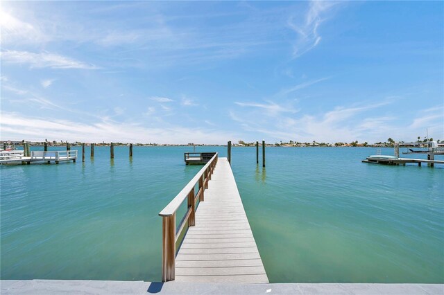 7115 Bay St, St Pete Beach, FL 33706 - dock featuring a water view