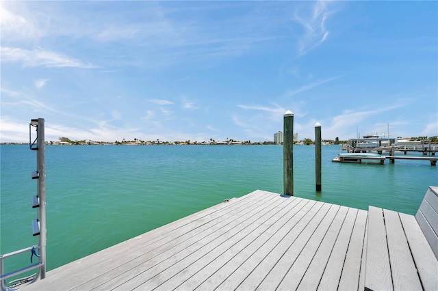 7115 Bay St, St Pete Beach, FL 33706 - dock featuring a water view