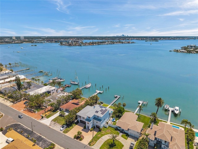 7115 Bay St, St Pete Beach, FL 33706 - aerial view of a large body of water and numerous boat docks