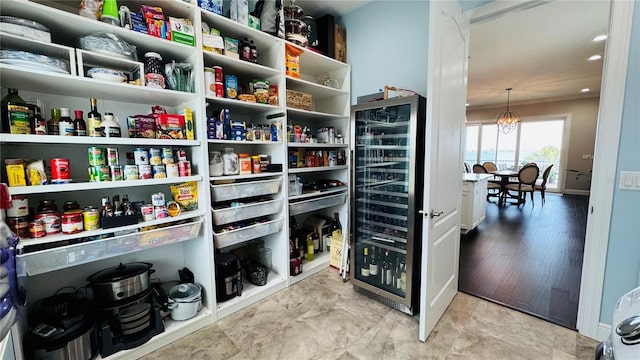 7115 Bay St, St Pete Beach, FL 33706 - pantry featuring wine cooler