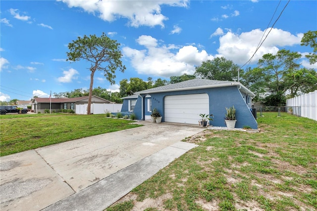 2270 Amherst Ave, Spring Hill, FL 34609 - view of front of house featuring stucco siding, concrete driveway, and a garage