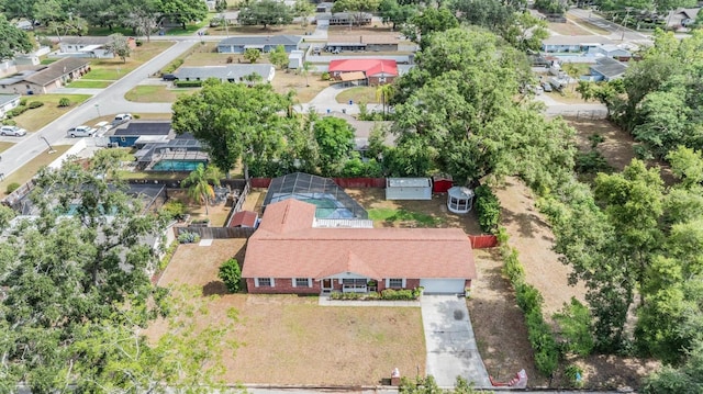 aerial view of residential area