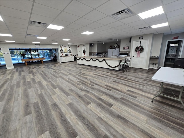 700 Bowsprit Pl, Palm Harbor, FL 34685 - misc room with a drop ceiling and wood finished floors
