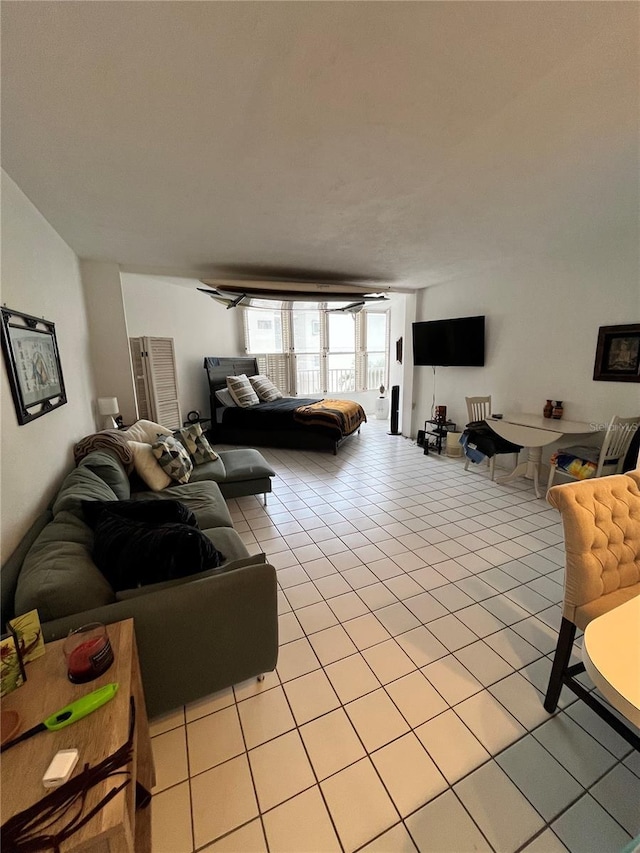 16400 Gulf Blvd Unit 307, North Redington Beach, FL 33708 - living area with light tile patterned floors