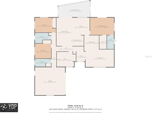 671 Tallahassee Dr NE, Saint Petersburg, FL 33702 - home floor plan