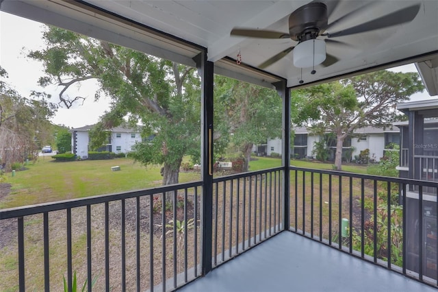 13125 Wilcox Rd Unit 16202, Largo, FL 33774 - balcony with ceiling fan