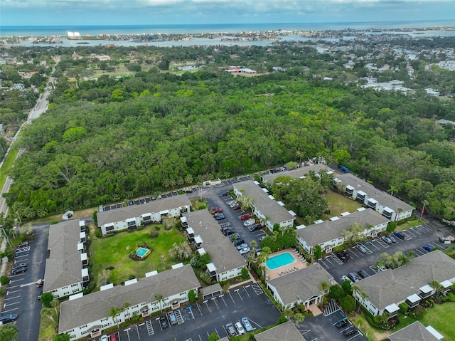 13125 Wilcox Rd Unit 16202, Largo, FL 33774 - aerial view of property's location featuring a large body of water and a heavily wooded area