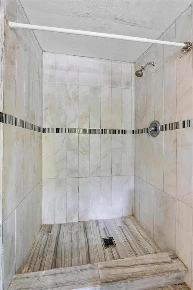 536 Ave G SE, Winter Haven, FL 33880 - full bath with tiled shower and a textured ceiling