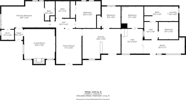 536 Ave G SE, Winter Haven, FL 33880 - home floor plan