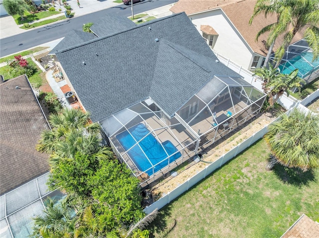 332 Wood Dove Ave, Tarpon Springs, FL 34689 - view from above of property with a pool