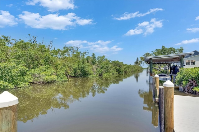 825 Seabreeze Dr, Ruskin, FL 33570 - dock with a water view