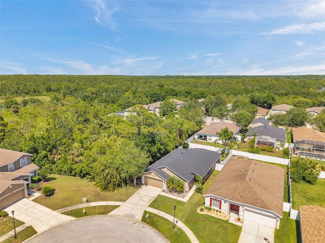 8504 Tidal Bay Ln, Tampa, FL 33635 - aerial view of residential area with a forest