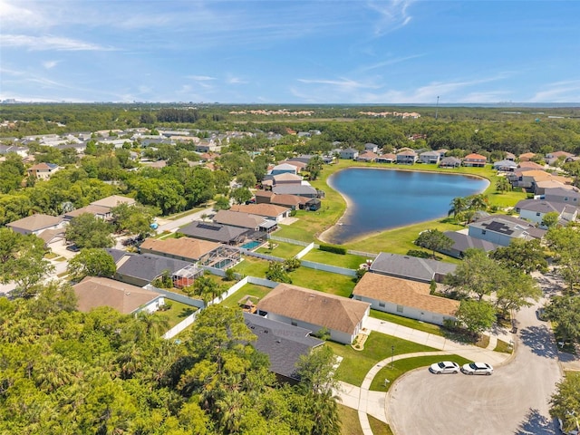 8504 Tidal Bay Ln, Tampa, FL 33635 - aerial perspective of suburban area with a nearby body of water