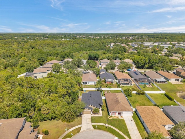 8504 Tidal Bay Ln, Tampa, FL 33635 - aerial view of residential area with a heavily wooded area