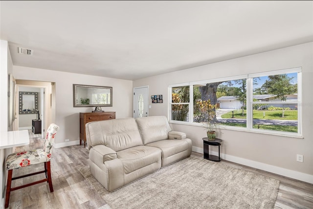 1530 Picardy Cir, Clearwater, FL 33755 - living room with wood finished floors