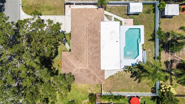 1530 Picardy Cir, Clearwater, FL 33755 - bird's eye view of a pool