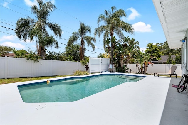 1530 Picardy Cir, Clearwater, FL 33755 - view of swimming pool with a fenced backyard and a patio area