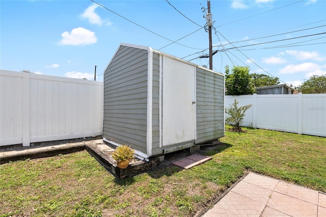 1530 Picardy Cir, Clearwater, FL 33755 - view of shed with a fenced backyard