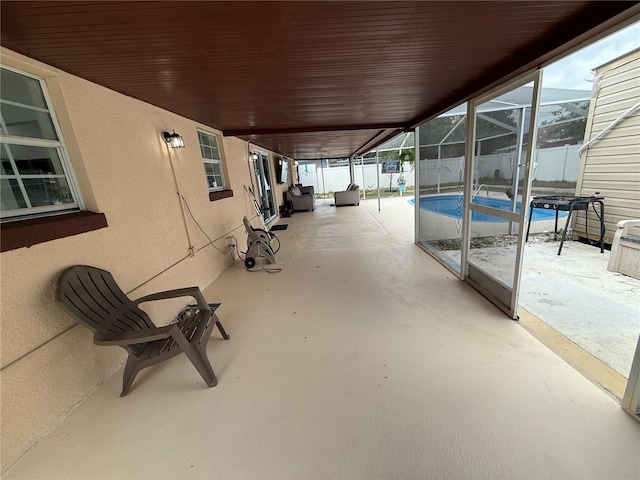 view of patio / terrace featuring a fenced backyard