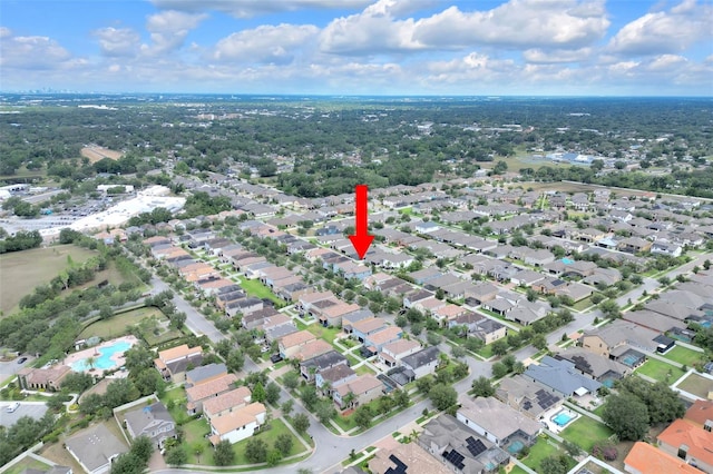 1028 Oliveto Verdi Ct, Brandon, FL 33511 - aerial view of property and surrounding area with nearby suburban area
