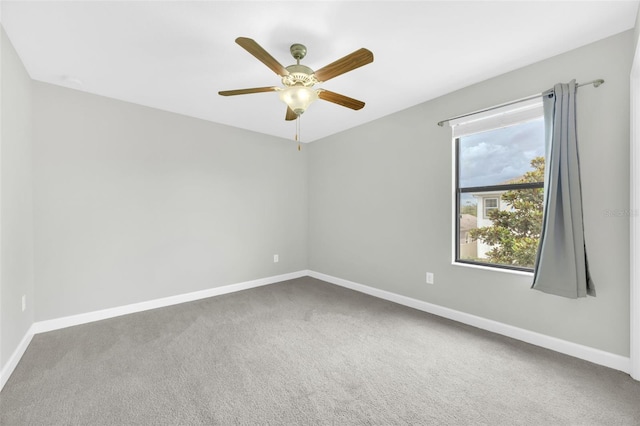 1028 Oliveto Verdi Ct, Brandon, FL 33511 - carpeted empty room with baseboards and a ceiling fan