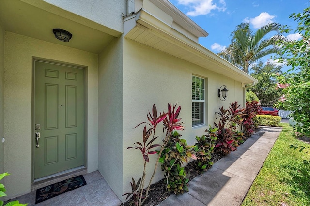 4717 Osprey Ridge Cir, Palm Harbor, FL 34684 - property entrance featuring stucco siding