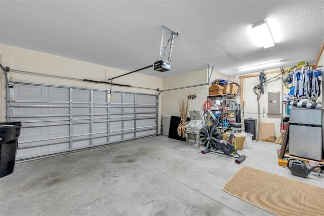 4717 Osprey Ridge Cir, Palm Harbor, FL 34684 - garage featuring electric panel and a garage door opener