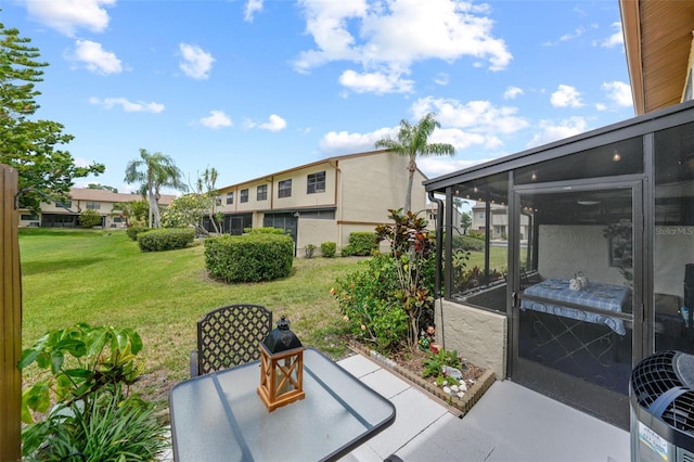 9209 Seminole Blvd Unit 156, Seminole, FL 33772 - view of patio with a sunroom