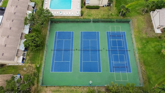 9209 Seminole Blvd Unit 156, Seminole, FL 33772 - drone / aerial view of a pool area