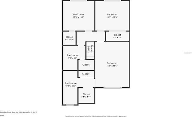9209 Seminole Blvd Unit 156, Seminole, FL 33772 - floor plan / room layout
