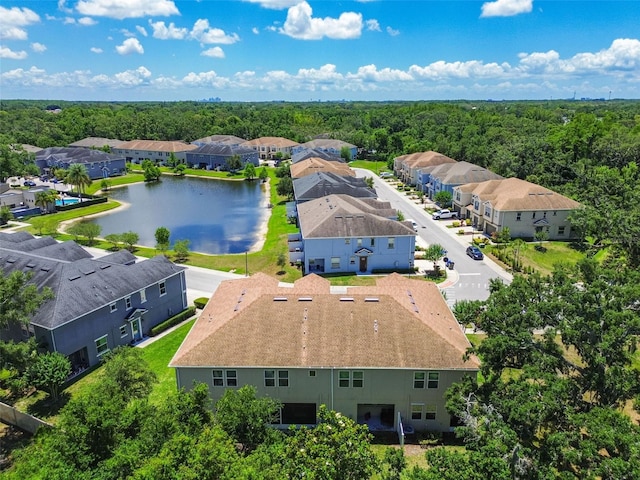 6745 Citrus Creek Ln, Tampa, FL 33625 - aerial perspective of suburban area with a nearby body of water